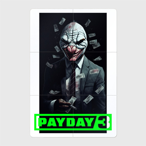 Магнитный плакат 2Х3 Payday 3 mask