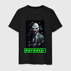 Мужская футболка хлопок Payday 3 mask