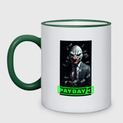 Кружка двухцветная Payday 3 mask