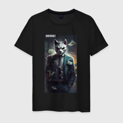Мужская футболка хлопок Payday 3 cat