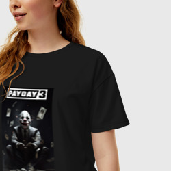 Женская футболка хлопок Oversize Payday 3 crime - фото 2