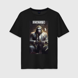 Женская футболка хлопок Oversize Payday 3 gorilla