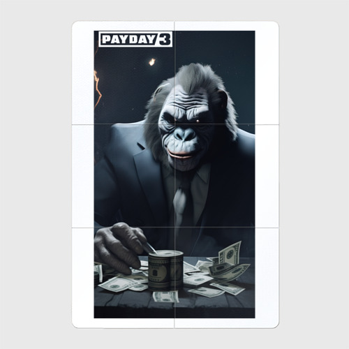 Магнитный плакат 2Х3 Payday 3 gorilla with money