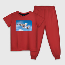 Детская пижама хлопок Чайки в небе