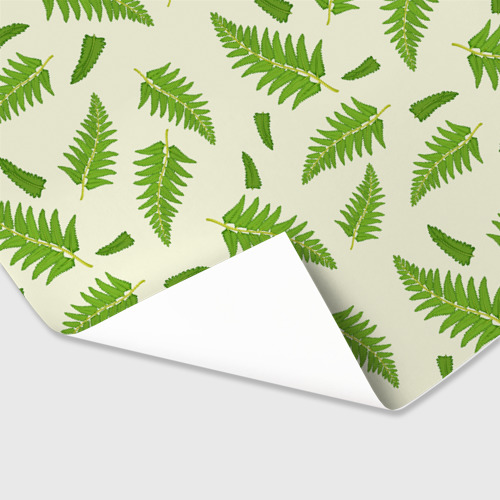Бумага для упаковки 3D Лесной зеленый папоротник - фото 3