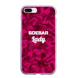 Чехол для iPhone 7Plus/8 Plus матовый Боевая Lady