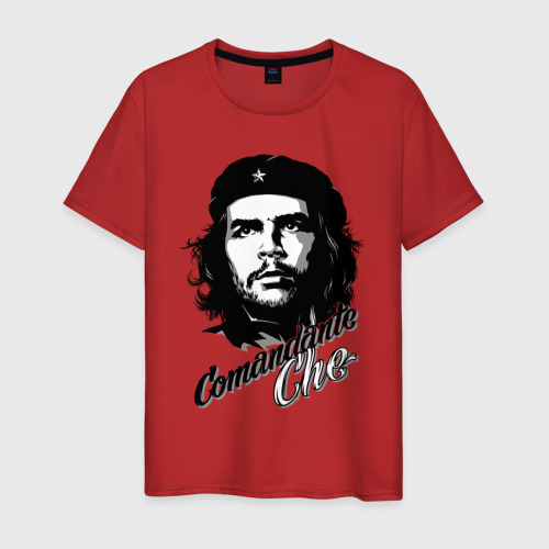 Мужская футболка хлопок Comandante Che, цвет красный