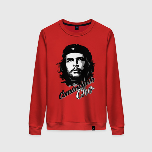 Женский свитшот хлопок Comandante Che, цвет красный