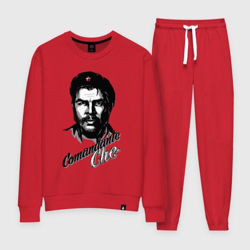 Женский костюм хлопок Comandante Che Guevara, цвет красный