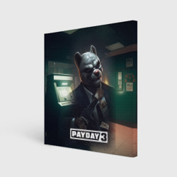 Холст квадратный Payday 2 dog mask