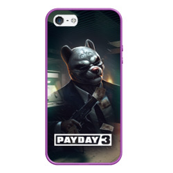 Чехол для iPhone 5/5S матовый Payday 2 dog mask