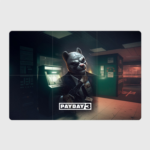 Магнитный плакат 3Х2 Payday 2 dog mask