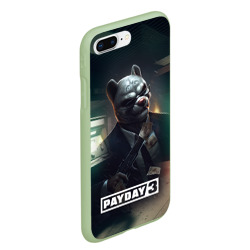 Чехол для iPhone 7Plus/8 Plus матовый Payday 2 dog mask - фото 2