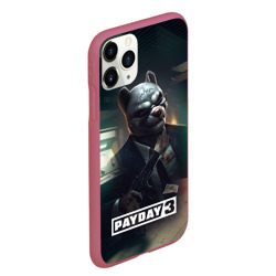 Чехол для iPhone 11 Pro Max матовый Payday 2 dog mask - фото 2