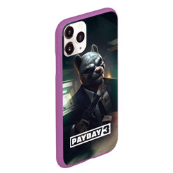 Чехол для iPhone 11 Pro Max матовый Payday 2 dog mask - фото 2