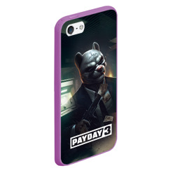 Чехол для iPhone 5/5S матовый Payday 2 dog mask - фото 2