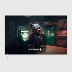 Флаг 3D Payday 2 dog mask