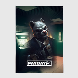 Постер Payday 2 dog mask