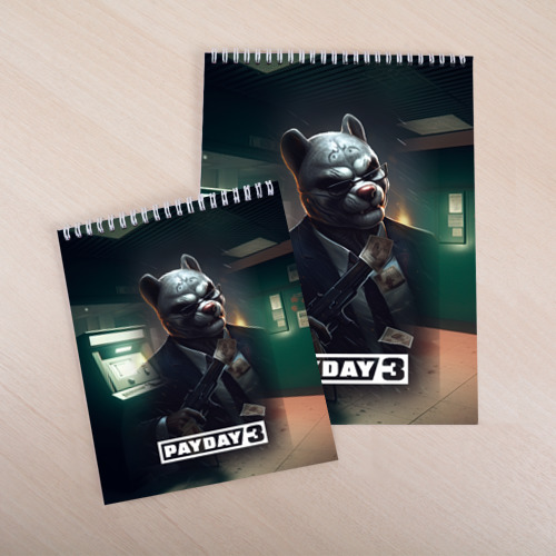 Скетчбук Payday 2 dog mask, цвет белый - фото 4