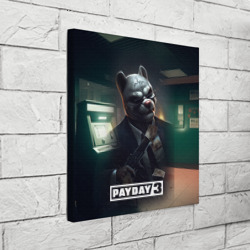 Холст квадратный Payday 2 dog mask - фото 2