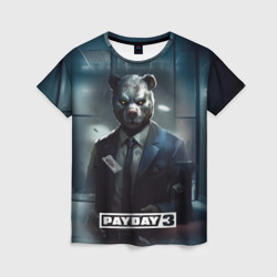 Женская футболка 3D Payday 3 bear