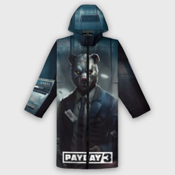 Мужской дождевик 3D Payday 3 bear