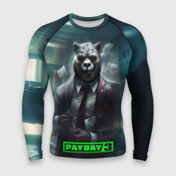 Мужской рашгард 3D Payday 3 crazy bear