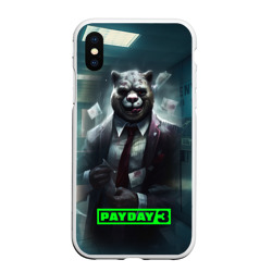 Чехол для iPhone XS Max матовый Payday 3 crazy bear