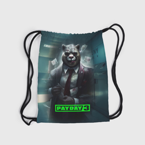 Рюкзак-мешок 3D Payday 3 crazy bear - фото 6