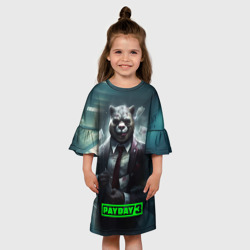 Детское платье 3D Payday 3 crazy bear - фото 2
