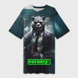 Платье-футболка 3D Payday 3 crazy bear