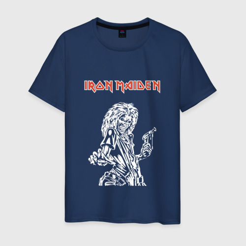 Мужская футболка из хлопка с принтом Iron Maiden: Killers, вид спереди №1