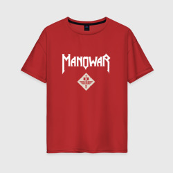 Женская футболка хлопок Oversize Manowar: Gods of War