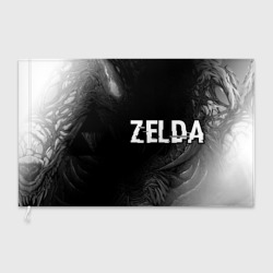 Флаг 3D Zelda glitch на темном фоне: надпись и символ