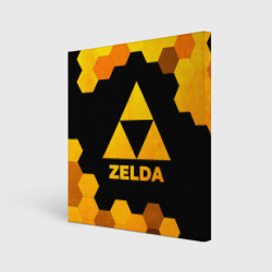 Холст квадратный Zelda - gold gradient