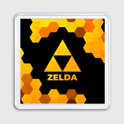 Магнит 55*55 Zelda - gold gradient