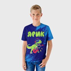 Детская футболка 3D Ярик рокозавр - фото 2