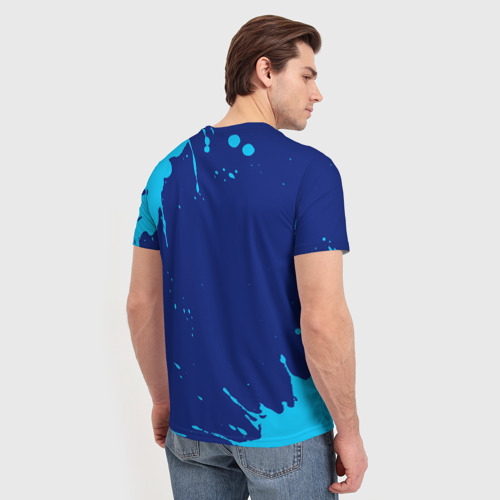Мужская футболка 3D с принтом Ваня геймер, вид сзади #2