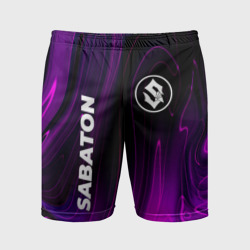 Мужские шорты спортивные Sabaton violet plasma