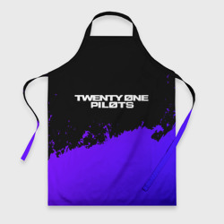 Фартук 3D Twenty One Pilots purple grunge