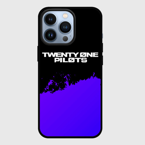 Чехол для iPhone 13 Pro Twenty One Pilots purple grunge