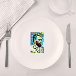 Набор: тарелка + кружка Vincent van Gogh - self-portrait - expressionism - фото 2