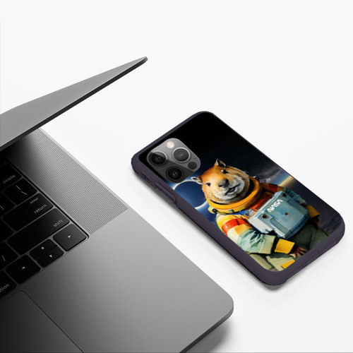 Чехол для iPhone 12 Pro с принтом Capy astronaut - NASA - neural network, фото #4