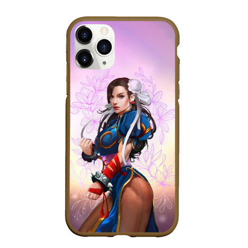 Чехол для iPhone 11 Pro матовый Street Fighter 6: Chun-Li, цвет коричневый