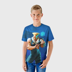 Детская футболка 3D Street Fighter 6: Guile - фото 2