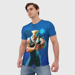 Мужская футболка 3D Street Fighter 6: Guile - фото 2