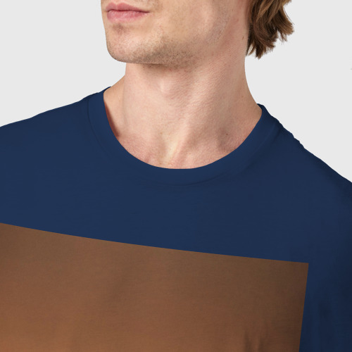 Мужская футболка хлопок Яхта в вечернем море, цвет темно-синий - фото 6