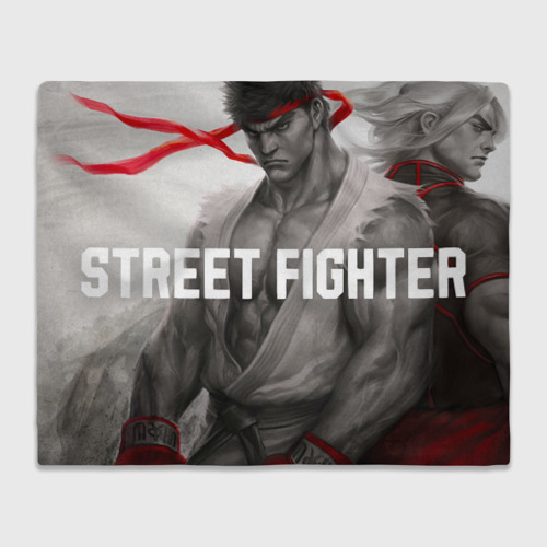 Плед с принтом Street Fighter: Ryu and Ken, вид спереди №1