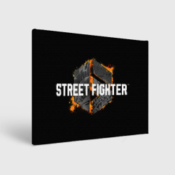 Холст прямоугольный Street Fighter 6 logo