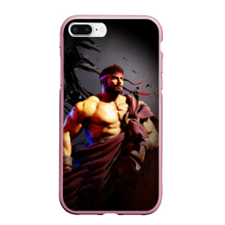 Чехол для iPhone 7Plus/8 Plus матовый Street Fighter: Ryu